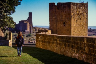 Tuscania, San Pietro sayısı hill ve Rivellino, orta İtalya