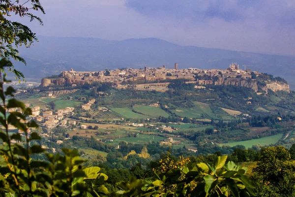 Vista Panorámica Orvieto Distrito Terni Umbría Italia Europa — Foto de Stock