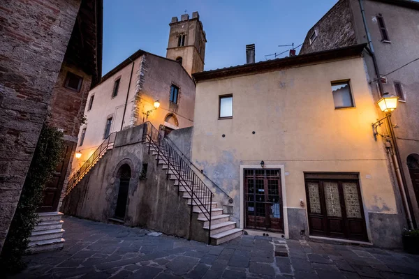 Montemerano Tuscany Small Medieval Village Maremma Montemerano 12Th Century Town — Stock Photo, Image