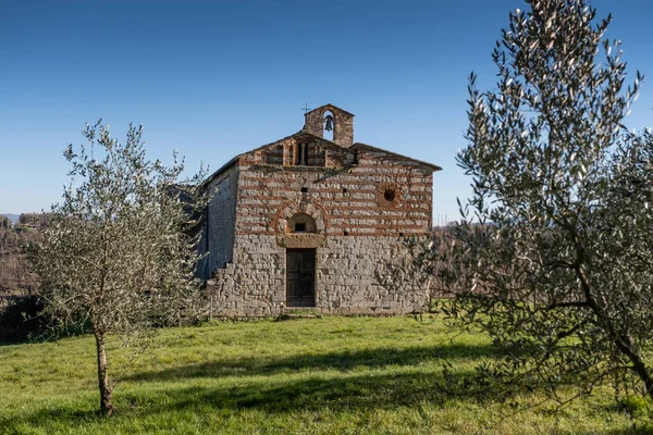 Santi Ippolito Cassiano Romaanse Kerk Dat Een Plaats Van Verering — Stockfoto