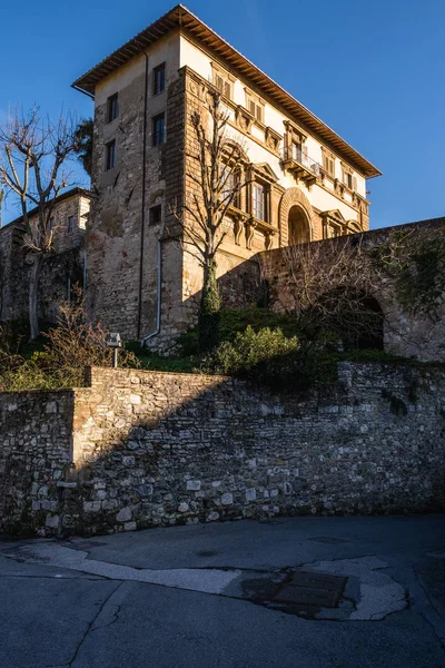 Palazzo Campana Porta Entrada Para Parte Mais Antiga Cidade Colle — Fotografia de Stock