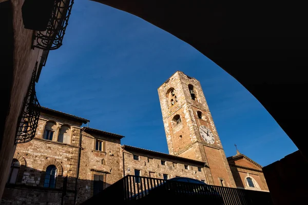 Palazzo Pretorio Com Torre Medieval Catedral Parte Mais Antiga Cidade — Fotografia de Stock