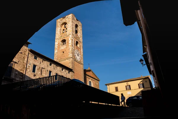 Palazzo Pretorio Met Middeleeuwse Toren Kathedraal Het Oudste Deel Van — Stockfoto