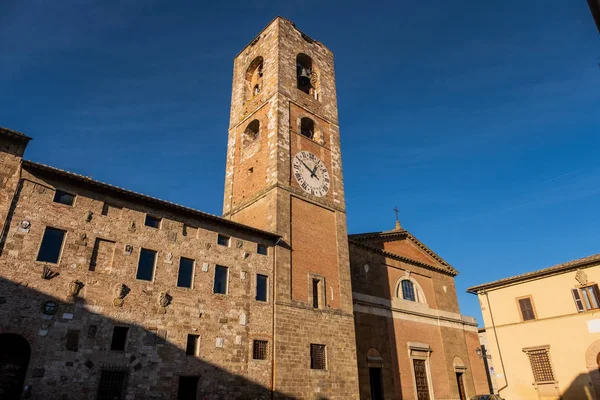 Palazzo Pretorio Met Middeleeuwse Toren Kathedraal Het Oudste Deel Van — Stockfoto