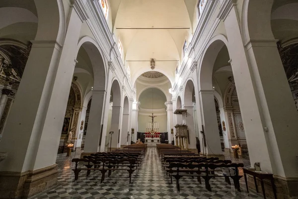 Interior Catedral Parte Más Antigua Ciudad Colle Val Elsa Siena — Foto de Stock