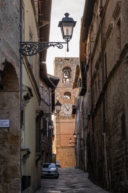 Palazzo Pretorio, kasaba Colle Valdelsa, Siena, Toskana'nın en eski ortaçağ kulesi
