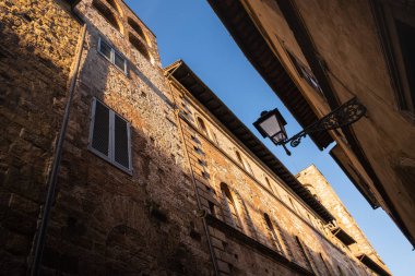 Palazzo Pretorio, kasaba Colle Valdelsa, Siena, Toskana'nın en eski ortaçağ kulesi