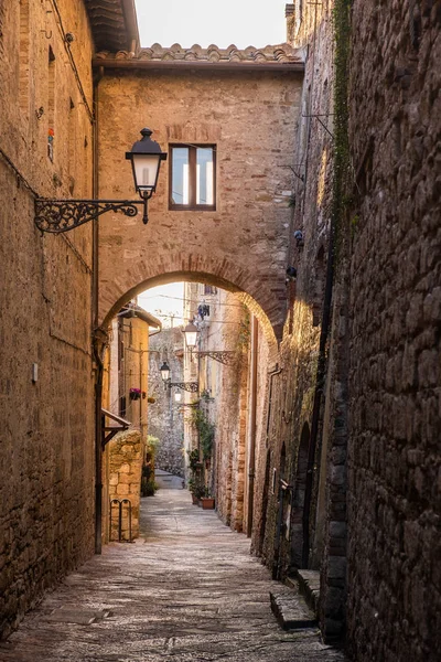 Calles Típicas Centro Histórico Colle Valdelsa Provincia Siena — Foto de Stock