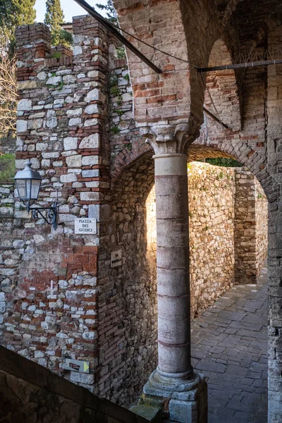 Obecní Palác Palazzo Comunale Suvereto Provincie Livorno Toskánsko Itálie — Stock fotografie