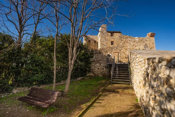 Vista Monumental Complexo Castelo Rocca Aldobrandesca Suvereto Província Livorno Toscana — Fotografia de Stock