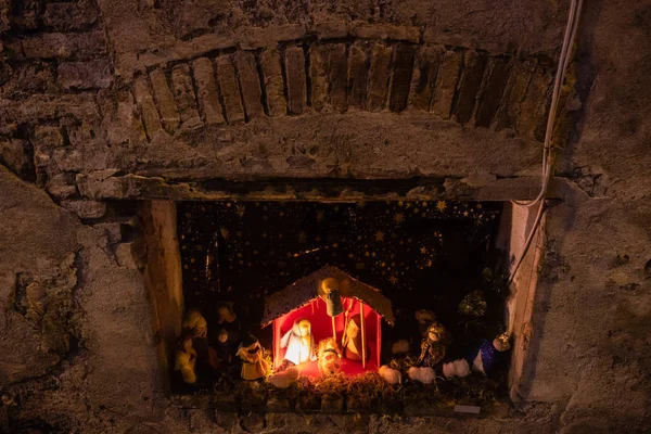 Montegemoli Italia Enero 2019 Pueblo Montegemoli Durante Período Navidad Acoge — Foto de Stock