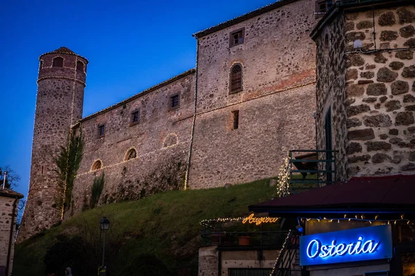 Montegemoli Itálie Ledna 2019 Vesnici Montegemoli Během Období Hostí Událost — Stock fotografie