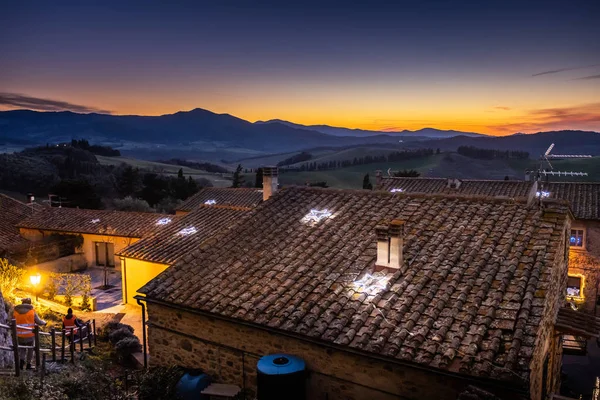 Montegemoli Italien Januar 2019 Das Dorf Montegemoli Der Weihnachtszeit Beherbergt — Stockfoto