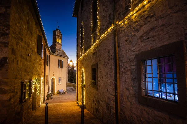 Montegemoli 이탈리아 2019 마을의 Montegemoli 크리스마스 호스트 장면에 이벤트 Pomarance — 스톡 사진