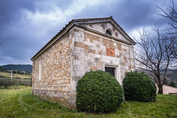 Kościół Świętego Józefa Ripa San Giovanni Ripa Parafii Castellina Marittima — Zdjęcie stockowe