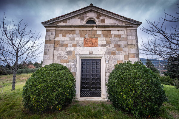 The church of Saint Joseph from Ripa (San Giovanni da Ripa) of the parish of Castellina Marittima, province of Pisa, Tuscany