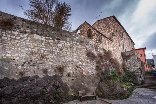 Ruínas Castelo Medieval Castellina Marittima Província Pisa Toscana — Fotografia de Stock