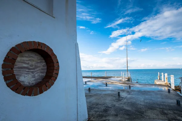 Strand Und Meer Auf Der Strecke Die Vom Tintenfisch Bis — Stockfoto