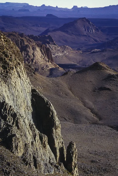 Afrika Algéria Sahara Tassili Ajjer Nemzeti Park Akkakusz Rock Tornyok — Stock Fotó