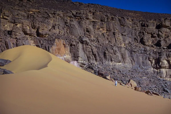 Afrika Algéria Sahara Tassili Ajjer Nemzeti Park Akkakusz Rock Tornyok — Stock Fotó