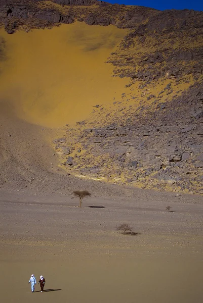 África Argelia Sahara Tassili Ajjer National Park Tadrart Torres Rocosas —  Fotos de Stock