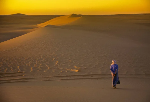 Tassili Najjer Cezayir Ocak 2002 Bilinmeyen Insan Kumulları Cezayir Sahara — Stok fotoğraf