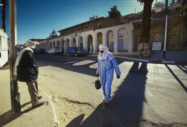 Djanet Algeriet Januari 2002 Okänd Man Från Touareg Stam Vägen — Stockfoto