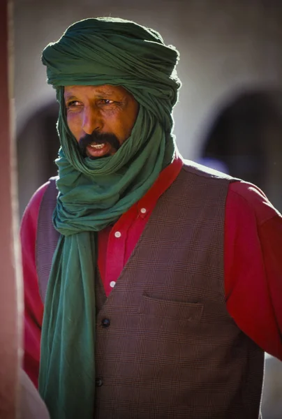 Djanet Algérie Janvier 2002 Portrait Inconnu Tribu Touareg — Photo