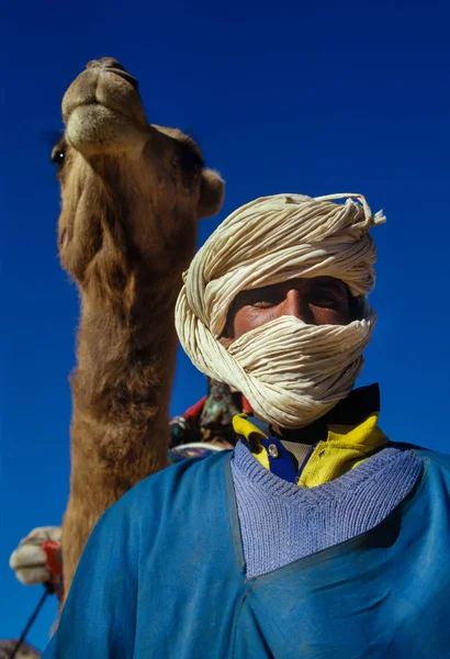 Timimoun Algerije Januari 2002 Onbekende Mensen Van Stam Van Touareg — Stockfoto