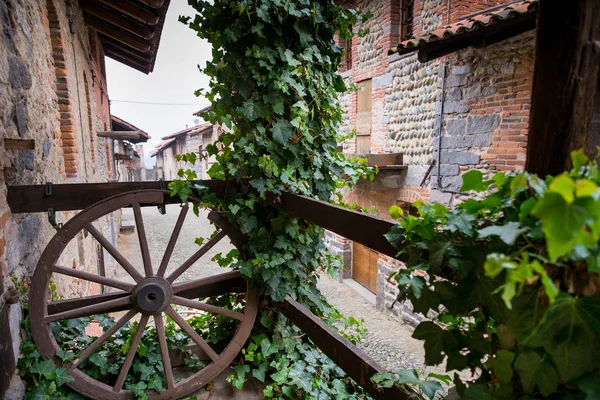 Mittelalterliche Gassen Des Antiken Dorfes Ricetto Von Candelo Biella Provinz — Stockfoto