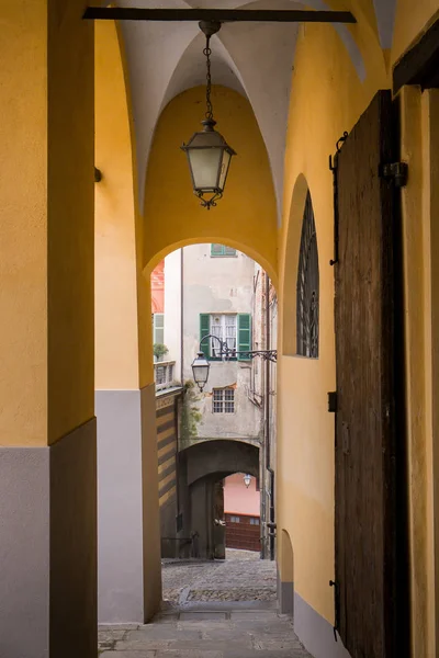 Biella Parte Más Alta Ciudad Piazzo Con Las Calles Medievales —  Fotos de Stock