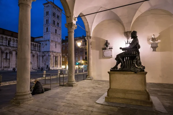 Estatua Del Escultor Pintor Arquitecto Italiano Matteo Civitali Plaza Saint — Foto de Stock