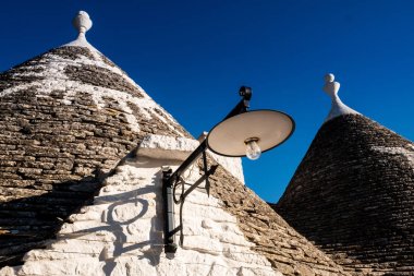 Antik İtalyan evi Trulli, Alberobello, Puglia - İtalya