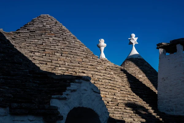 Antieke Italiaanse huis Trulli, Alberobello, Puglia-Italië — Stockfoto