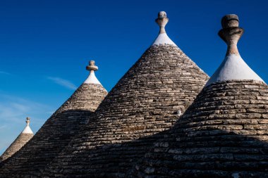 Antik İtalyan evi Trulli, Alberobello, Puglia - İtalya
