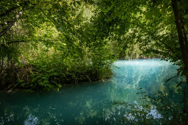 Colle Val d 'Elsa, Parque do Rio Elsa, Toscana — Fotografia de Stock