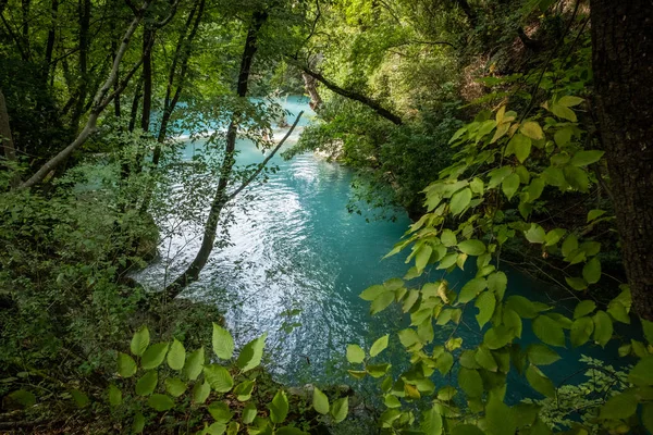 Colle val d 'elsa, Park des Flusses Elsa, Toskana — Stockfoto