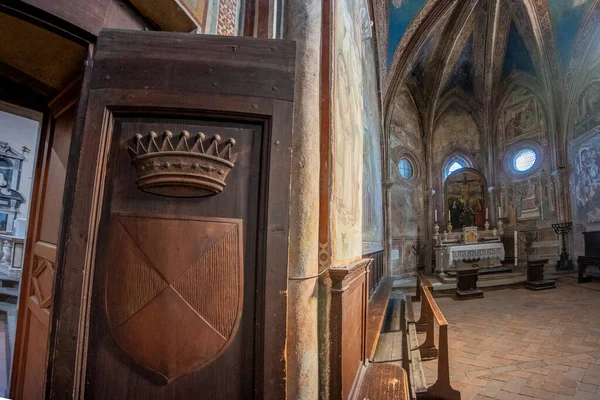 Cappella Della Croce Giorno Adjacente Igreja San Francesco Propriedade Família — Fotografia de Stock