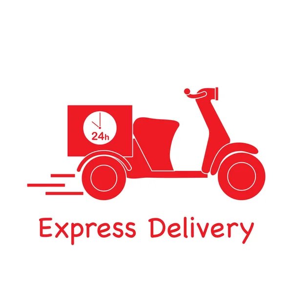 Delivery motorbike. Fast and convenient shipping. Free delivery.