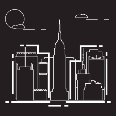 Bina ve gökdelenler. Şehir Manzaralı. Mimarisi. Seyahat ve eğlence.