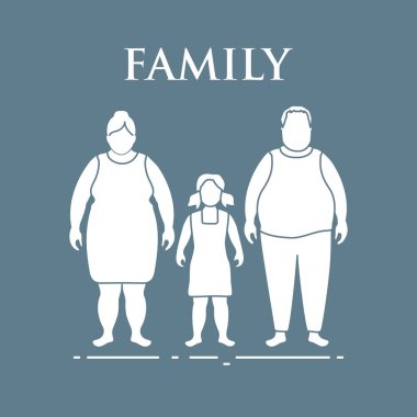 Aile. Anne, baba ve kızı. Bir çocukla Çift.