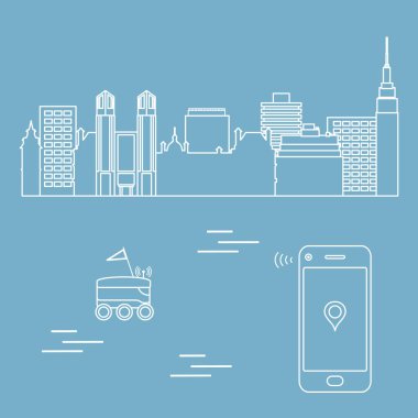 Şehrin bir robot ile teslim. Hızlı ve uygun nakliye. Ücretsiz teslimat.