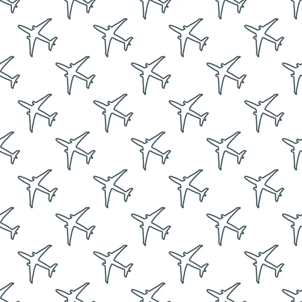 Uçaklar ile Seamless modeli. Tasarım poster ya da baskı için.
