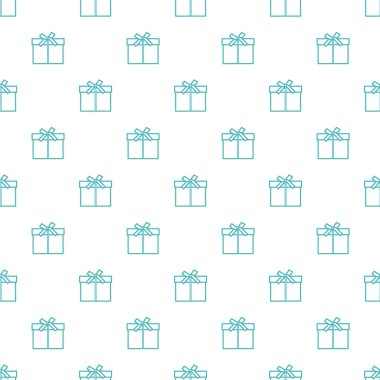Hediye kutuları ile Seamless modeli sargılı şerit ve yay ile.