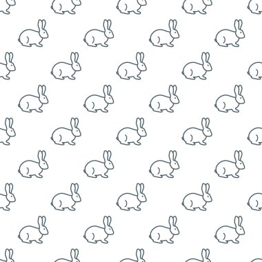 Sorunsuz tavşan deseni. Paskalya tatili.