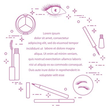 Göz makyajı. Dekoratif kozmetik. Glamour moda moda stil.