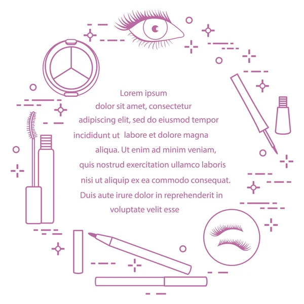Göz makyajı. Dekoratif kozmetik. Glamour moda moda stil.