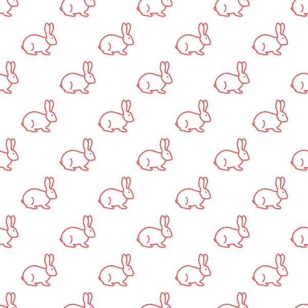 Sorunsuz tavşan deseni. Paskalya tatili. Komik tavşan