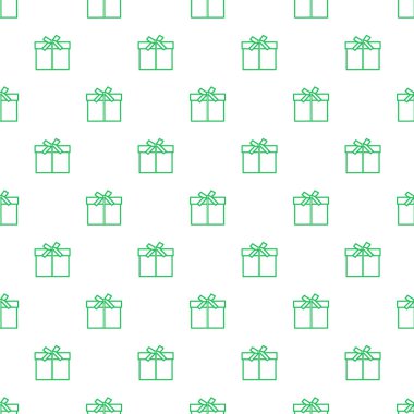 Hediye kutuları ile Seamless modeli sargılı şerit ve yay ile.