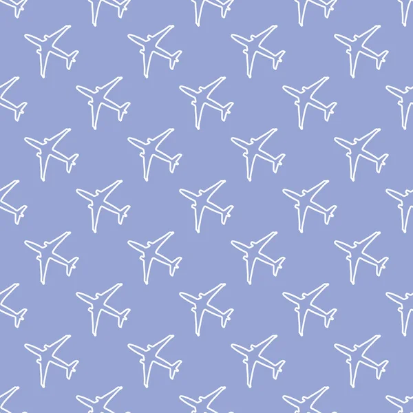 Uçaklar ile Seamless modeli. Tasarım poster ya da baskı için.
